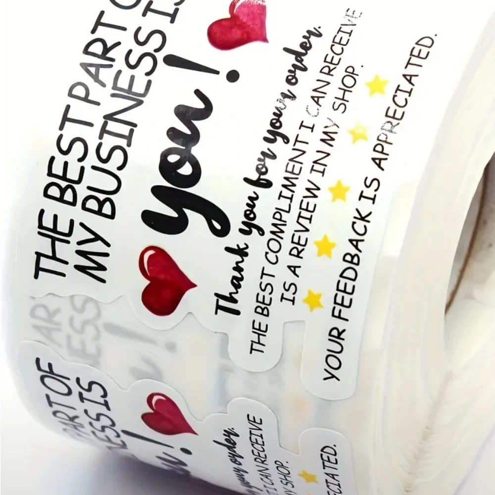 The Best Part of My Business Is You Thank You Stickers, 500 pcs